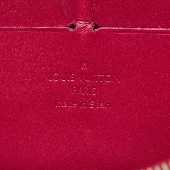 Louis Vuitton Rose Indian Monogram Vernis Zippy Wallet - Picture 6 of 9